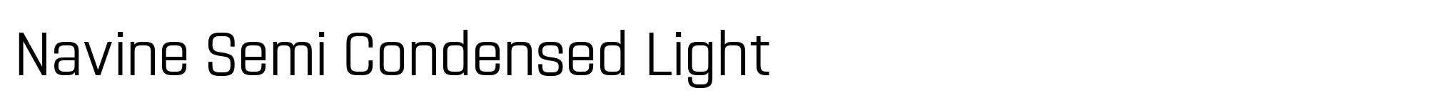 Navine Semi Condensed Light image